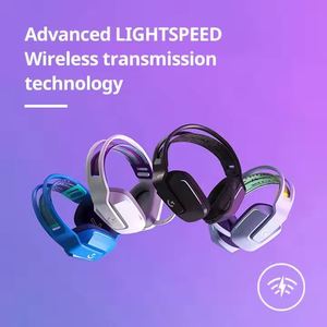 Logitech ชุดหูฟังสำหรับเล่นเกม G733ชุดหูฟัง RGB แบบดั้งเดิมหูฟังแบบพับได้มีความเร็วแสงสีสันสดใสหูฟังเสียงไร้สายสำหรับเล่นเกม100% - Product Image 2