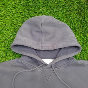 Sweat-shirt à capuche gris surdimensionné pour homme, manches régulières, couleur unie, en molleton, décontracté, pour l'automne, fabriqué sur mesure par Twin City - Product Image 4