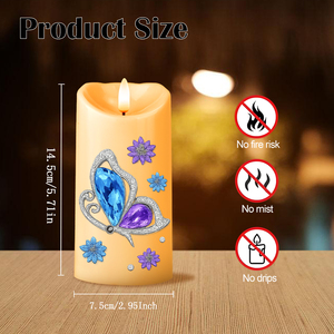 Bougies LED sans flamme en plastique de luxe, étanches, <span class=keywords><strong>pour</strong></span> cérémonies commémoratives, vente chaude OEM/ODM - Product Image 3