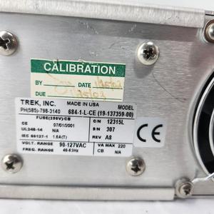 Amplificador de Potencia de Alto Voltaje TREK 684-1-L-CE - Usado como está, Equipo y Piezas de Semiconductores de Origen Estadounidense - Product Image 2