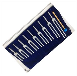 New Arrival Stainless Steel Weighted Medical Chakra Tuning Forks Manual CE Certified with Wooden Box Reusable - Product Image 3
