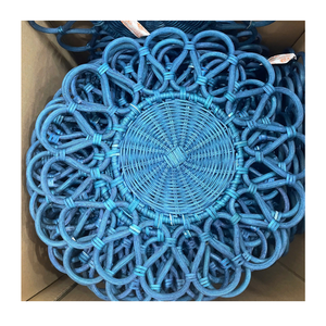 New Arrival Hot Trend Rattan Charger <b>Plates</b> Eco Friendly Rattan Placemats Handwoven Set for Home Hotel Restaurant Use - Product Image 1
