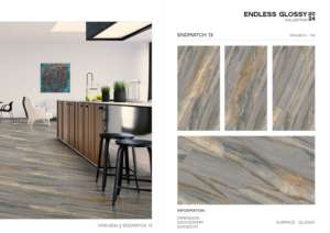 กระเบื้องพอร์ซเลนขนาดใหญ่แบบมันเงา 600x1200 ซม. คุณภาพพรีเมียม ผิวขัดเงา สำหรับตกแต่งผนังและพื้นภายในและภายนอกอาคารทันสมัย - Product Image 2