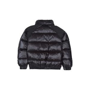 Veste d'hiver pour femme personnalisée par le fabricant OEM, matelassée brillante, respirante, en denim imperméable, avec rembourrage en coton et capuche - Product Image 6