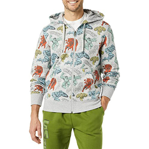 Sweat-shirt à capuche pour homme OEM, logo personnalisé, sweat-shirt à fermeture éclair, vente en gros, streetwear - Product Image 1