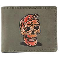 Dompet Kulit Pria Klasik dari Eksportir India dengan Banyak Kompartemen, Desain Lipat Tipis untuk Penggunaan Sehari-hari dan Bisnis, Dijual