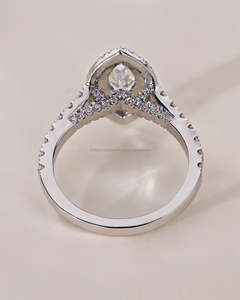 Igi/gia แล็บตัดเพชรวินเทจ14K สีเหลืองแหวนแต่งงาน/งานหมั้นใส่ได้ทั้งชายและหญิงสีขาวทองคุณภาพดีสำหรับงานปาร์ตี้ครบรอบ-คุ้มค่า - Product Image 4