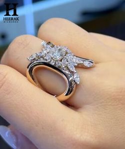 Custom Marquise Oval Moissanite Butterfly <b>Cocktail</b> <b>Ring</b> Wide Band Openwork <b>Gold</b> Fine Jewellery Manufacturer - Product Image 2