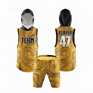 Custom 7 on 7 American Football Jersey Set Youth Football Uniform Flag Football Jersey Hooded <b>Compression</b> Top Shorts Set Custom - Product Image 1