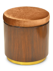 New Eco-Friendly Vintage Wooden Spice <b>Pot</b> Round Seasoning Container with Cover Kitchen Storage Box <b>for</b> <b>Herbs</b> - Product Image 1