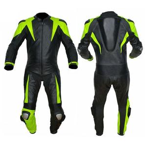 Traje de Cuero para Motociclistas, 2 Piezas, Chaqueta y Pantalón de Cuero Vacuno con Paneles Perforados, Protección con Armadura y Rodilleras - Product Image 6