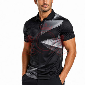 Luxury Charcoal <b>Grey</b> <b>Polo</b> <b>Shirt</b> Contemporary Graphic Design Soft Fabric Comfortable Short Sleeve Smart Casual Style - Product Image 2