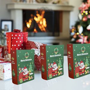 10 pz a forma di libro cartone animato scatola di caramelle scatole di natale per festa di compleanno per festa di nozze per Babbo Natale prodotti natalizi da forno - Product Image 5