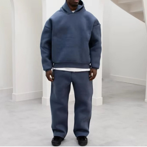 Ensemble de survêtement pour homme de haute qualité, personnalisé, lourd, 100% coton, molleton de coton 500 GSM, taille plus, 2 pièces - Product Image 6