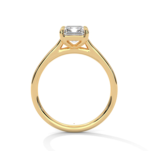 Luxury Gold <b>Silver</b> Ladies <b>Emerald</b> <b>Ring</b> 2.00 CTS Moissanite CVD Colour Stone CZ EGL VVS2 D VS1 Yellow White Rose Jewelry - Product Image 2