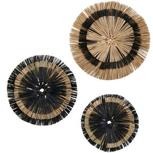 Décoration murale en rotin naturel tressé à la main, étoile de mer souriante, style bohème pour chambre d'enfant et crèche, art de style côtier - Product Image 6