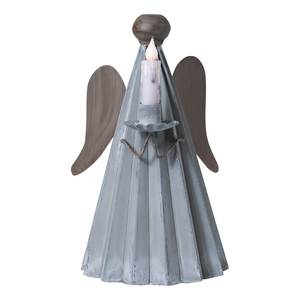 Support de bougie en fer avec ailes, décoration de Noël artisanale en métal pour la maison - Product Image 6