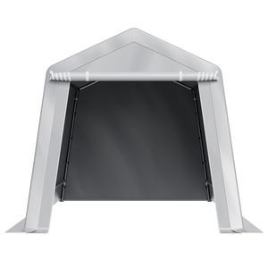 Carpa de Almacenamiento Portátil Resistente para Exteriores de 8 x 14 pies, con Techo Impermeable y Puerta Enrollable con Ventilación - Product Image 1