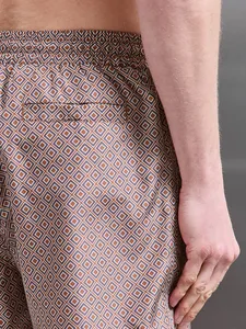 Pantalones Cortos Casuales para Hombre con Cordón Ajustable, Estampado Gráfico, para Vacaciones, Playa, Moda, Primavera, Verano - Product Image 3
