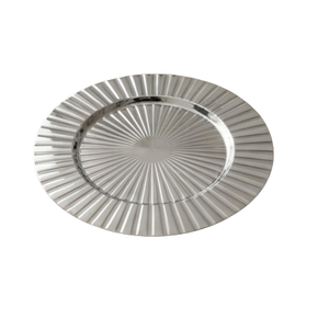 Assiette de service ronde en cuivre vieilli, dernier design, grande taille, idéale pour les mariages, la restauration et les restaurants - Product Image 2