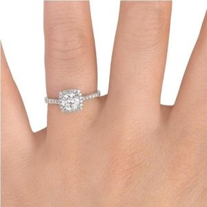 Anillo de compromiso de oro de 10K estilo Milgrain vintage con diamante cultivado en laboratorio y diamante central, venta al por mayor y al detalle OEM - Product Image 4