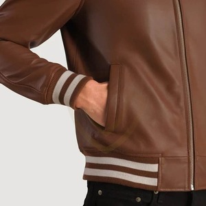 Chaqueta de Invierno Personalizada para Hombre, Estilo Letterman Bull con Cuello Alto, Poliéster/Algodón, Resistente al Viento, Estilo Casual Urbano, Hecha en Pakistán - Product Image 6
