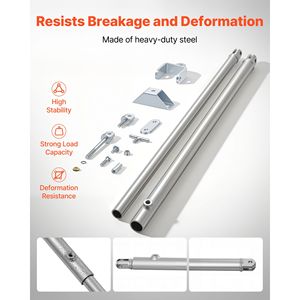 Kit Estabilizador de Brazo Fuerte JT 191023 para Quinta Rueda de RV, Remolque de Viaje, Compatible con Sistema de 5 Componentes Telescópicos - Product Image 3