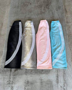 กางเกงขายาวทรงตรงสไตล์ลำลองแฟชั่นคุณภาพสูง ระบายอากาศได้ดี เหมาะสำหรับผู้ชายและผู้หญิง - Product Image 4