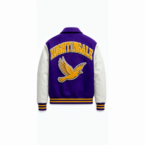 Nouvelle arrivée, veste varsity streetwear de haute qualité, broderie, veste bomber en cuir et laine d'hiver, veste de baseball universitaire - Product Image 6