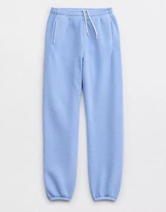 <b>Light</b> Blue Men's Fleece Jogger Sweatpants Heavyweight Drawstring Casual Trousers for Winter Gym <b>Lounge</b> - Product Image 1
