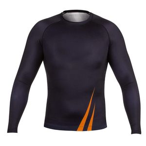 Camiseta de Compresión Transpirable de Nailon y Spandex para Jiu Jitsu Brasileño (BJJ), Rashguard Liso para Entrenamiento de MMA - Product Image 6