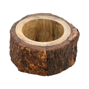 Anneaux de serviette en écorce en bois pour les occasions de fête - Product Image 1