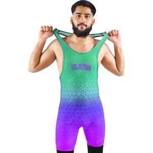Singulet de lutte pour jeunes par sublimation avec équipement de lutte Singulet d'uniforme de lutte pour hommes Singulet de lutte personnalisé OEM - Product Image 2
