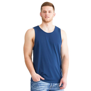 Débardeur de sport pour homme style streetwear 100% coton élasthanne respirant séchage rapide col rond sans manches - Product Image 3