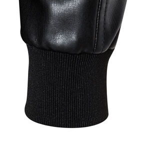 Chaqueta de cuero para motocicleta, nueva colección de primavera, estilo europeo y americano, moderna, ajustada, elegante y versátil, con solapa, para ciclismo. - Product Image 5