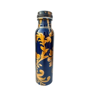 ILAHI's Hammered Copper Eco-Friendly 500ml <b>Water</b> <b>Bottle</b> Lid Classic Design Home Office Travel Outdoor Uttar Pradesh - Product Image 6