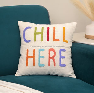 Tufted Throw Pillow <b>Cover</b> 100% Cotton Luxury Tufting Handmade Floor Pillow Cushion Designer Decorative Cushion <b>for</b> <b>Sofa</b> - Product Image 3