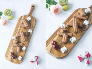 Planche à découper en bois d'acacia avec poignée, petite taille, longue planche à charcuterie en bois, planche à fromage, planches de service pour la cuisine - Product Image 3