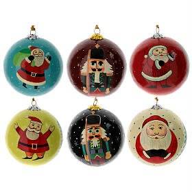 Boules de Noël suspendues en papier mâché du Cachemire, ornements de Noël en papier mâché peints à la main, boules de Noël artisanales du Cachemire - Product Image 4