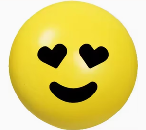 Yellow <b>Exercise</b> Ball with Mickey Mouse Style <b>Face</b> AntiBurst EPP Material for Fitness Training - Product Image 3