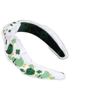 Accesorios para Fiestas y Celebraciones del Día de San Patricio, Diadema con Nudos, Lindas Diademas con Cuentas de Pato y Trébol, Calidad de Exportación - Product Image 1