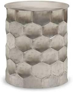 Mesa Auxiliar Metálica Contemporánea con Superficie de Mármol y Soporte de Hierro Resistente para Hoteles y Salones - Product Image 2