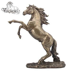 VERONESE DESIGN -HORSE WITH CRYSTALS ON BRIDLE AND SADDLE - HOME DECORATION RESIN CRAFTS - Product Image 5