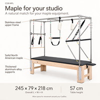 Fabrication directe de Reformer Pilates, équipement Pilates en chêne et érable, table trapèze Pilates Cadillac pour une formation encadrée par des spécialistes