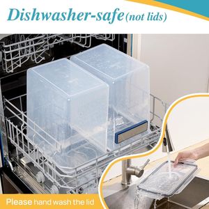 Contenitori per Riso 2 Pezzi 9,5L, Barattoli Ermetici Extra Grandi per 25 libbre di Farina e Zucchero, Organizzazione Dispensa - Product Image 4