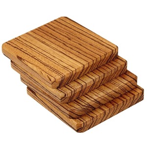 Wooden Pallet Personalized Customized Walnut Bohemian Design Handmade Washable Beverage Coasters Serving <b>Boards</b> for Hot Cold - Product Image 5