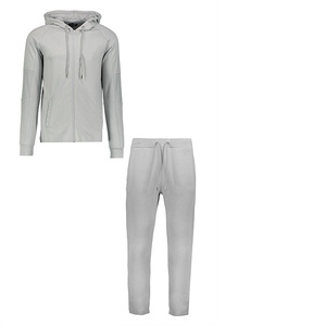 Conjunto Deportivo para Hombre, Color Gris, Sudadera con Capucha y Pantalones de Algodón, Corte Regular, Estilo Casual para Otoño - Product Image 6