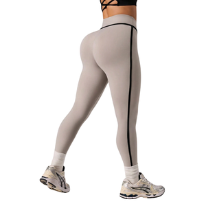 Leggings de yoga taille haute pour femme, effet ventre plat, extensibles, pour entraînement, gym, course, fitness, tenue de sport, compression douce, usage quotidien - Product Image 2