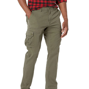 Pantalones Cargo de Cintura Media, MOQ Bajo, OEM ODM, Corte Recto, Tela de Lona, Estilo Workwear, Transpirables, Casuales - Product Image 1