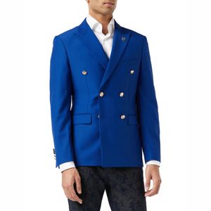 Traje de esmoquin de boda personalizado de corte ajustado para hombre - Chaqueta blazer formal cruzada de poliéster/algodón, conjuntos de trajes para restaurante - Product Image 1